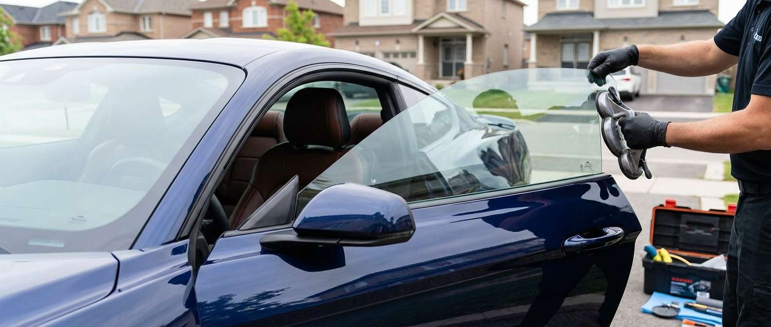 Door Glass Replacement for Ford Mustang 2024-2027 by Alexwindshield