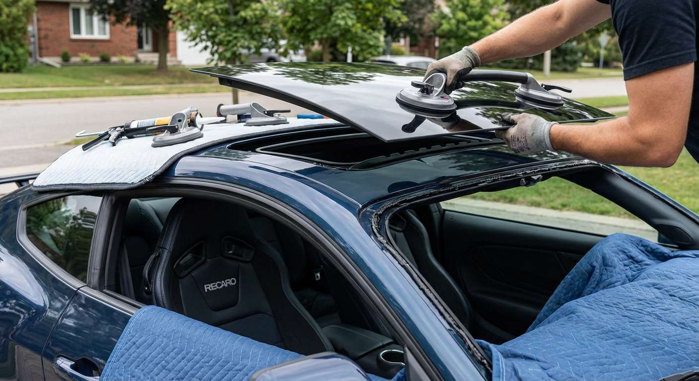 Sunroof Replacement for Ford Mustang 2024-2027 by Alexwindshield