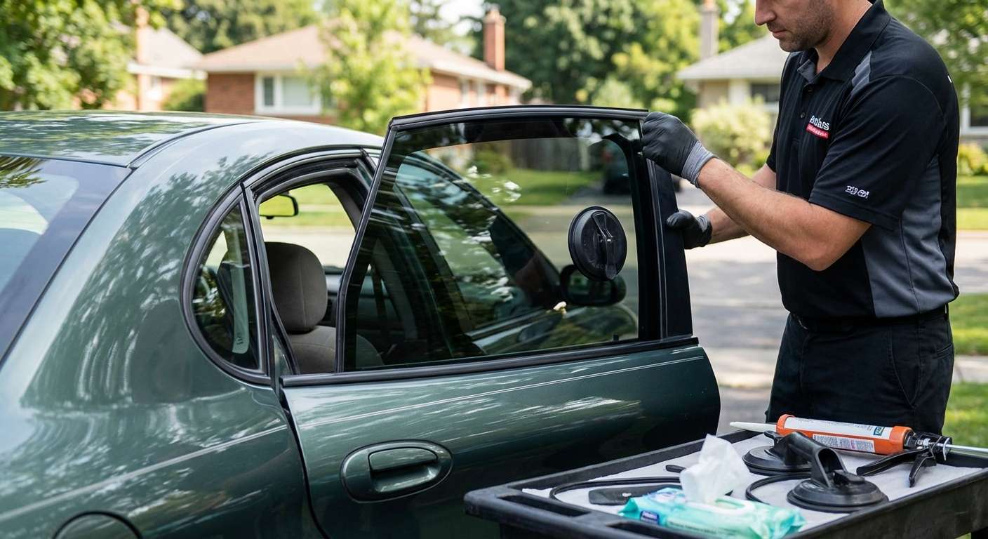 Vent Glass Replacement for Ford Taurus 2000-2007 by Alexwindshield