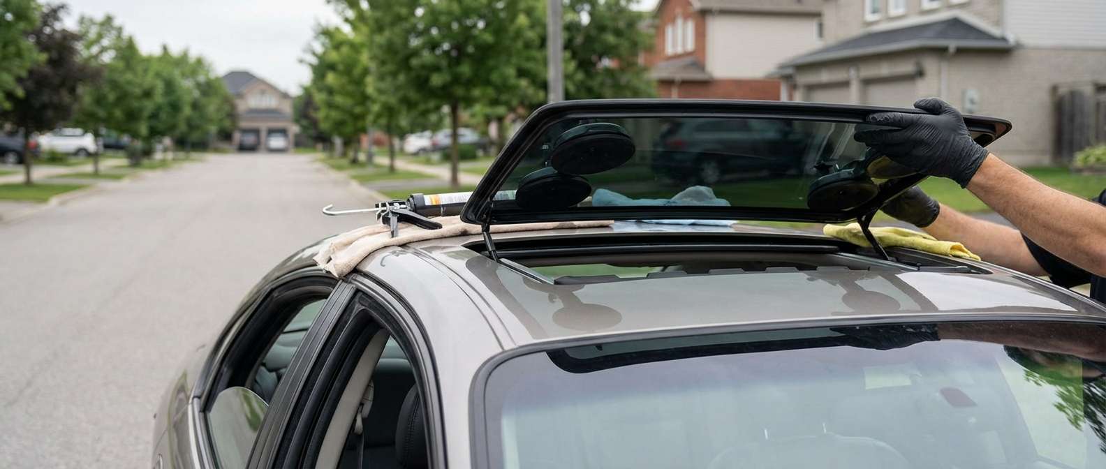 Sunroof Replacement for Ford Taurus 2000-2007 by Alexwindshield