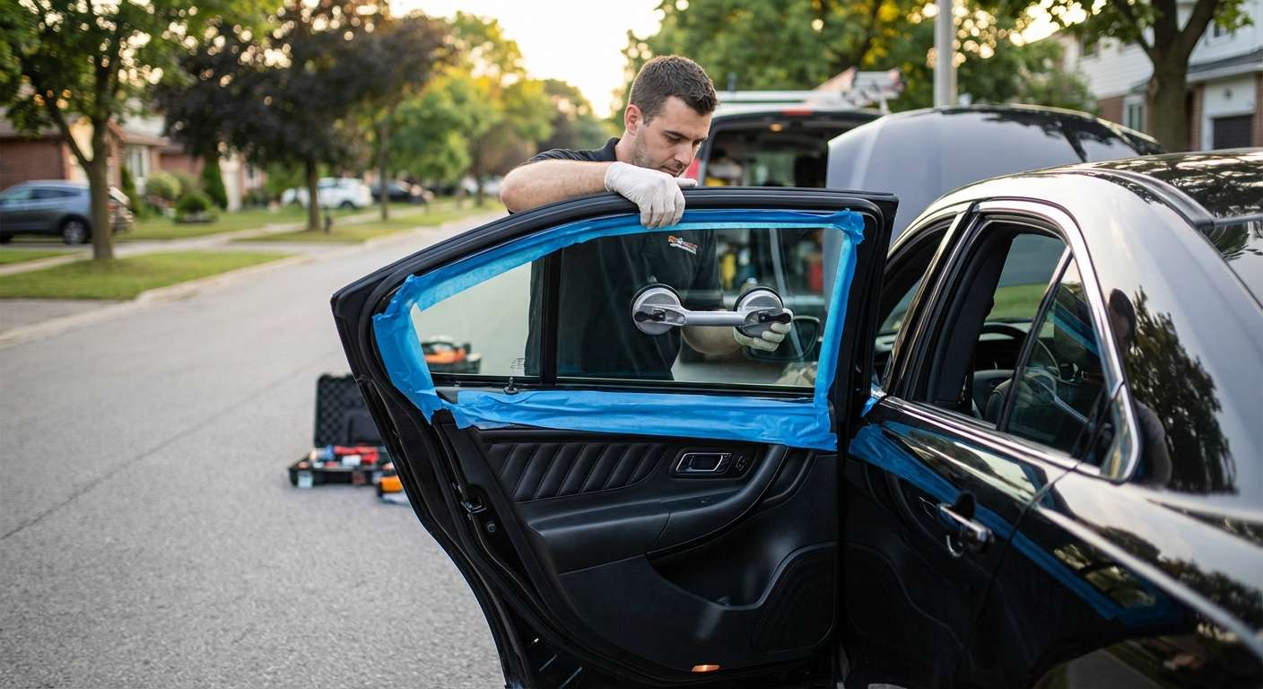 Door Glass Replacement for Ford Taurus 2008-2019 by Alexwindshield