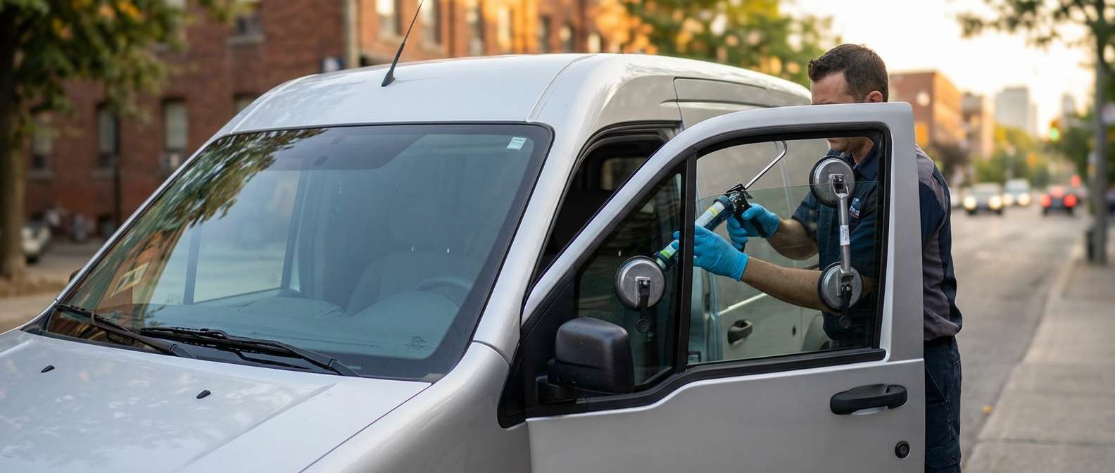 Vent Glass Replacement for Ford Transit Connect 2010-2013 by Alexwindshield