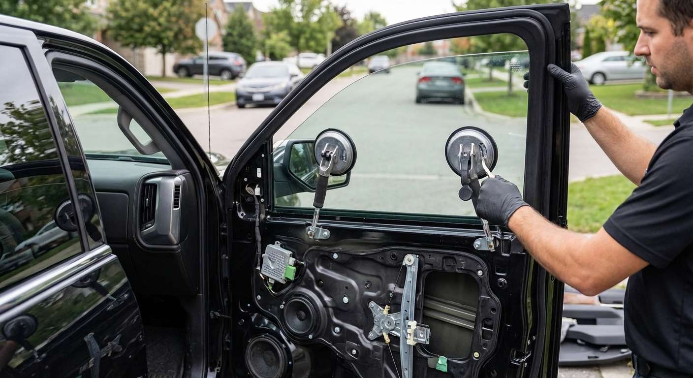 Door Glass Replacement for GMC Sierra HD 2500/3500 2015-2019 by Alexwindshield