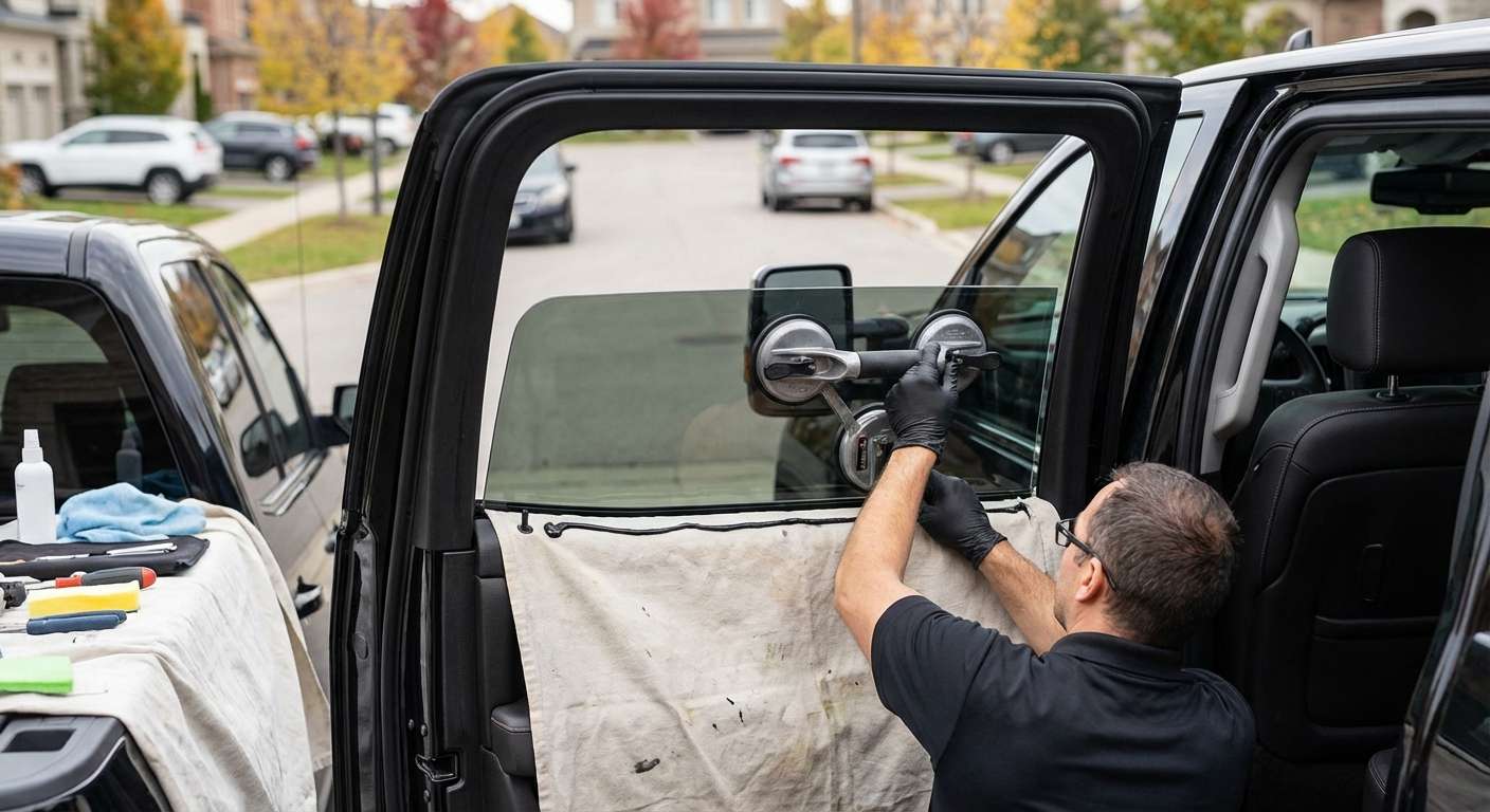 Vent Glass Replacement for GMC Sierra HD 2500/3500 2015-2019 by Alexwindshield