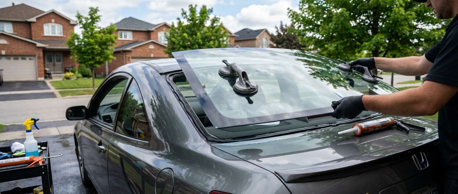 Back Glass Replacement for Honda Civic 2006-2011 by Alexwindshield