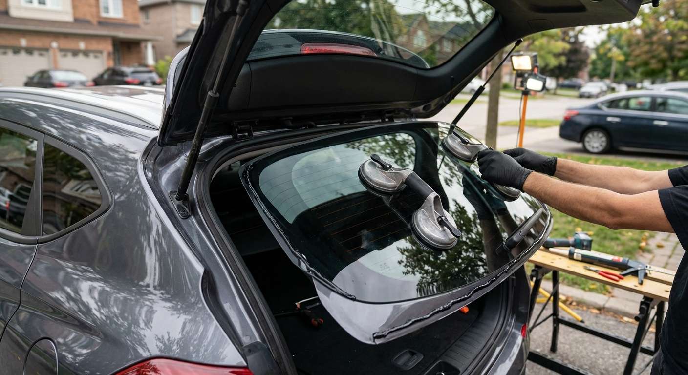 Back Glass Replacement for Hyundai Tucson 2016-2021 by Alexwindshield