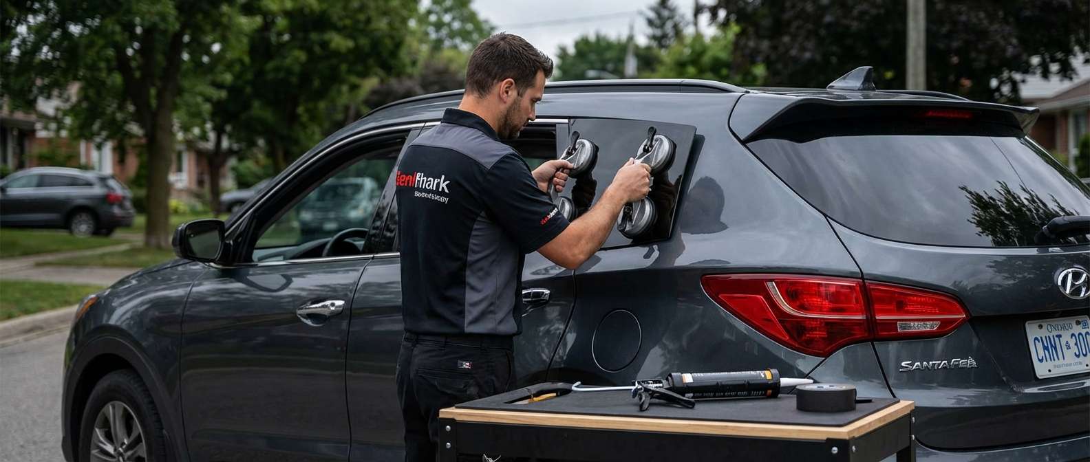 Quarter Glass Replacement for Hyundai Santa Fe 2013-2018 by Alexwindshield