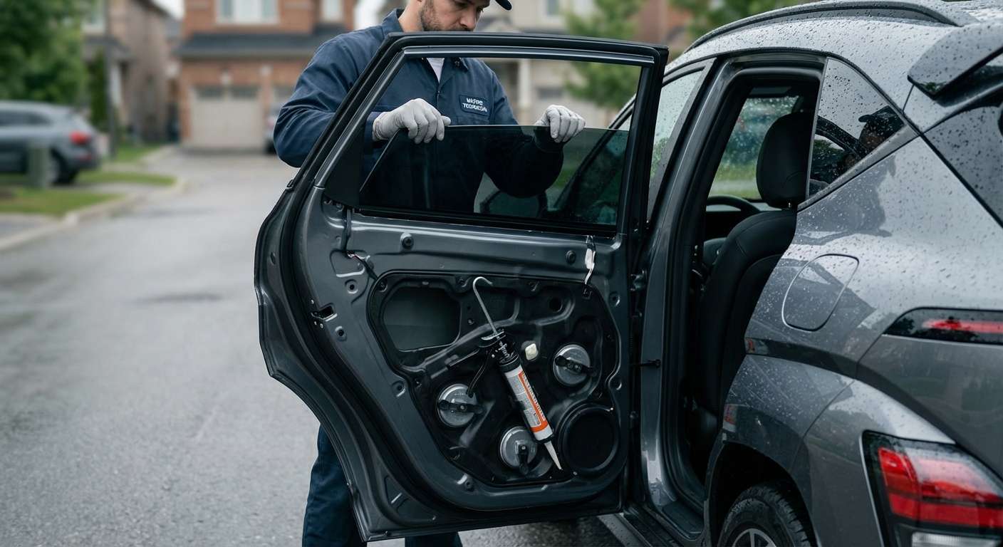 Vent Glass Replacement for Hyundai Kona 2024-2027 by Alexwindshield