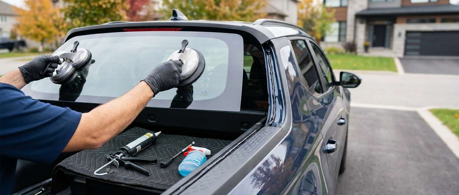 Back Glass Replacement for Hyundai Santa Cruz 2022-2027 by Alexwindshield