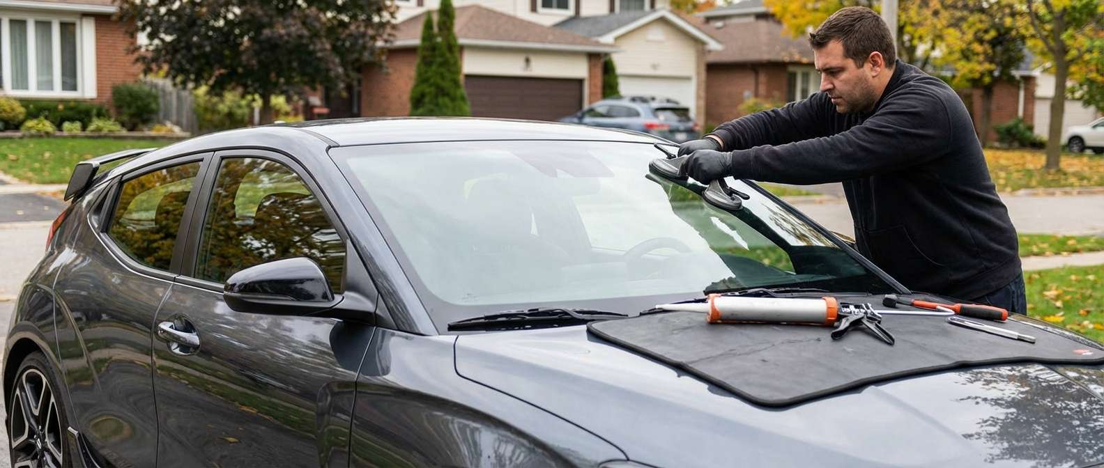 Windshield Replacement for Hyundai Veloster 2019-2022 by Alexwindshield