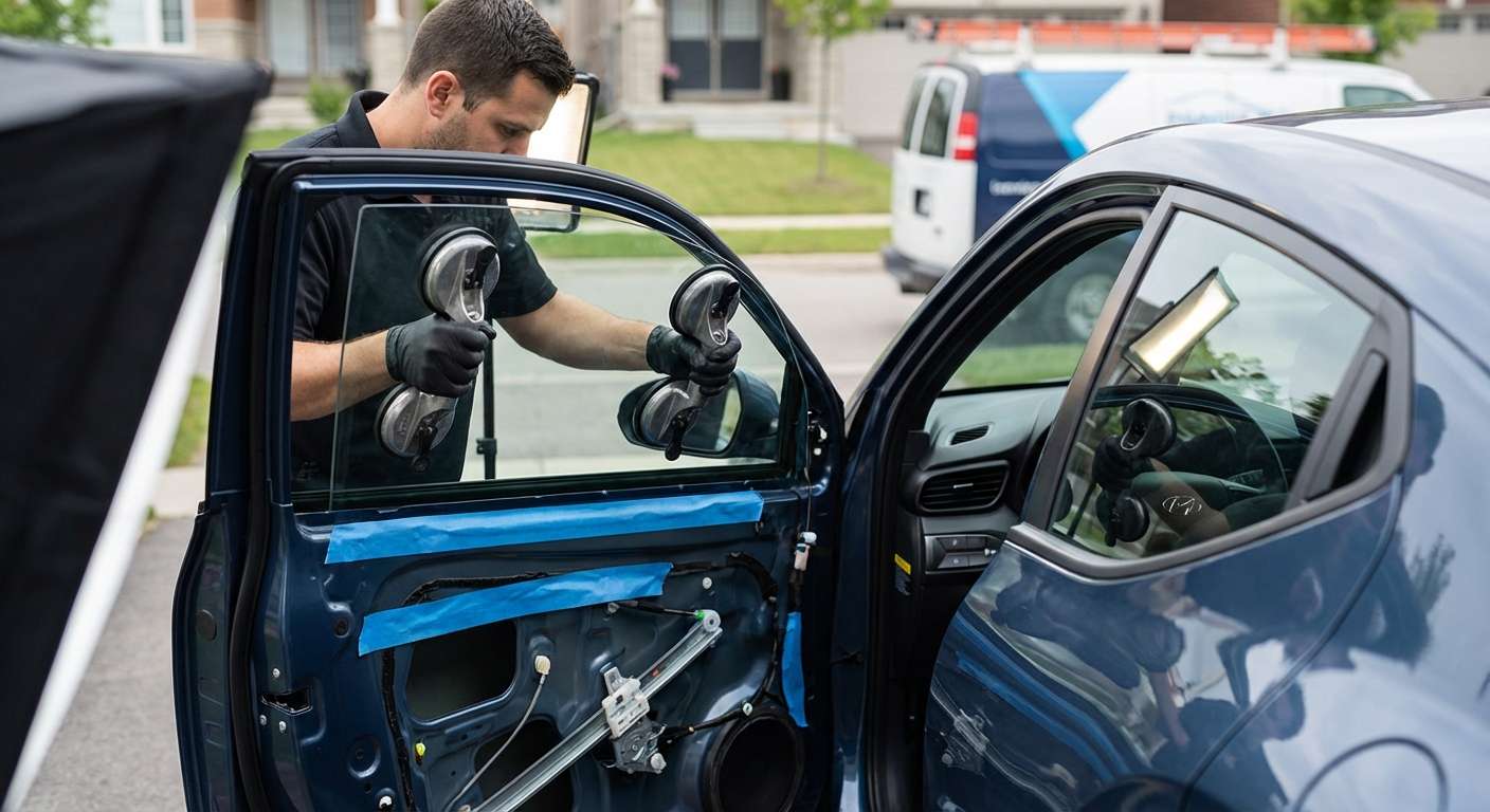 Door Glass Replacement for Hyundai Veloster 2019-2022 by Alexwindshield