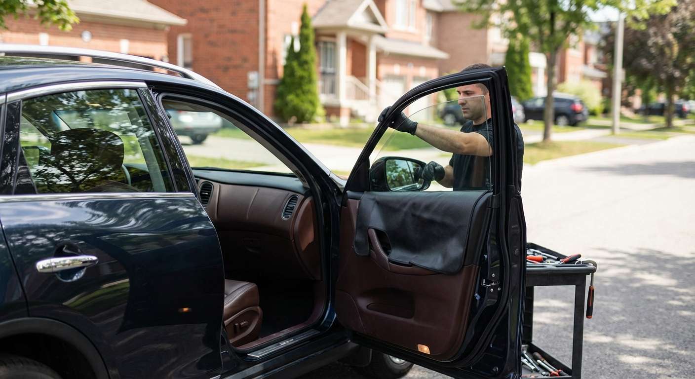 Door Glass Replacement for Infiniti QX50 2014-2017 by Alexwindshield