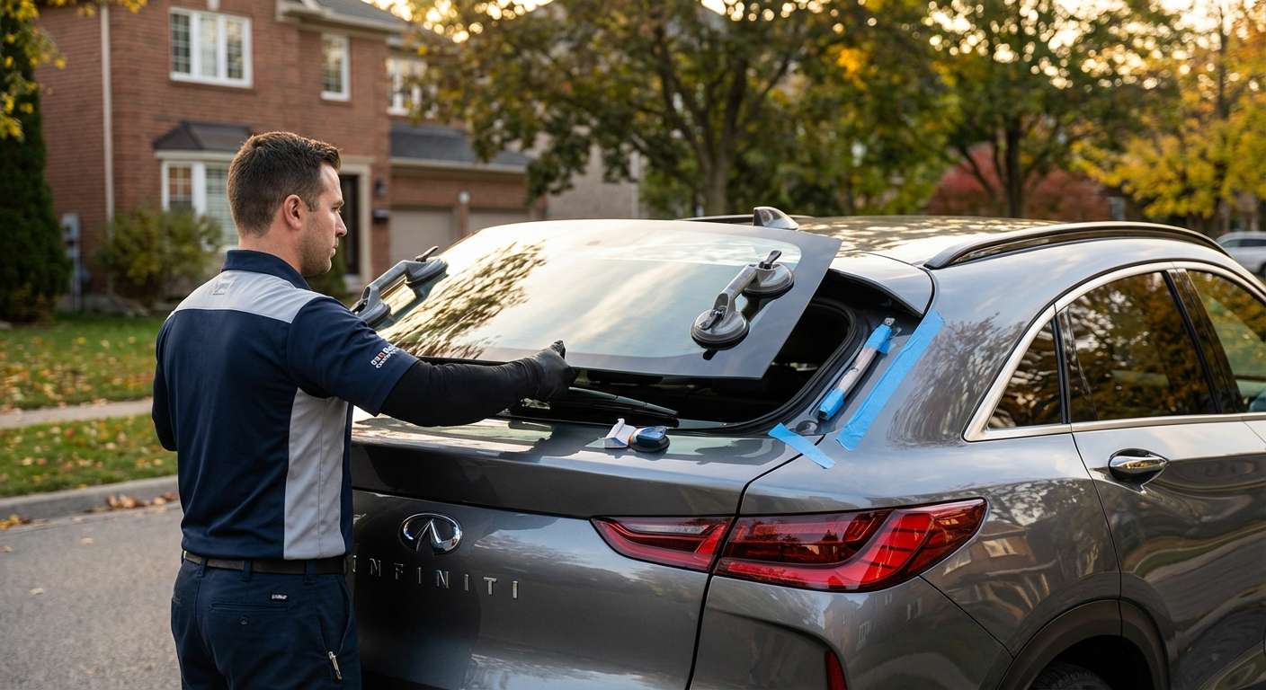 Back Glass Replacement for Infiniti QX55 2022-2027 by Alexwindshield