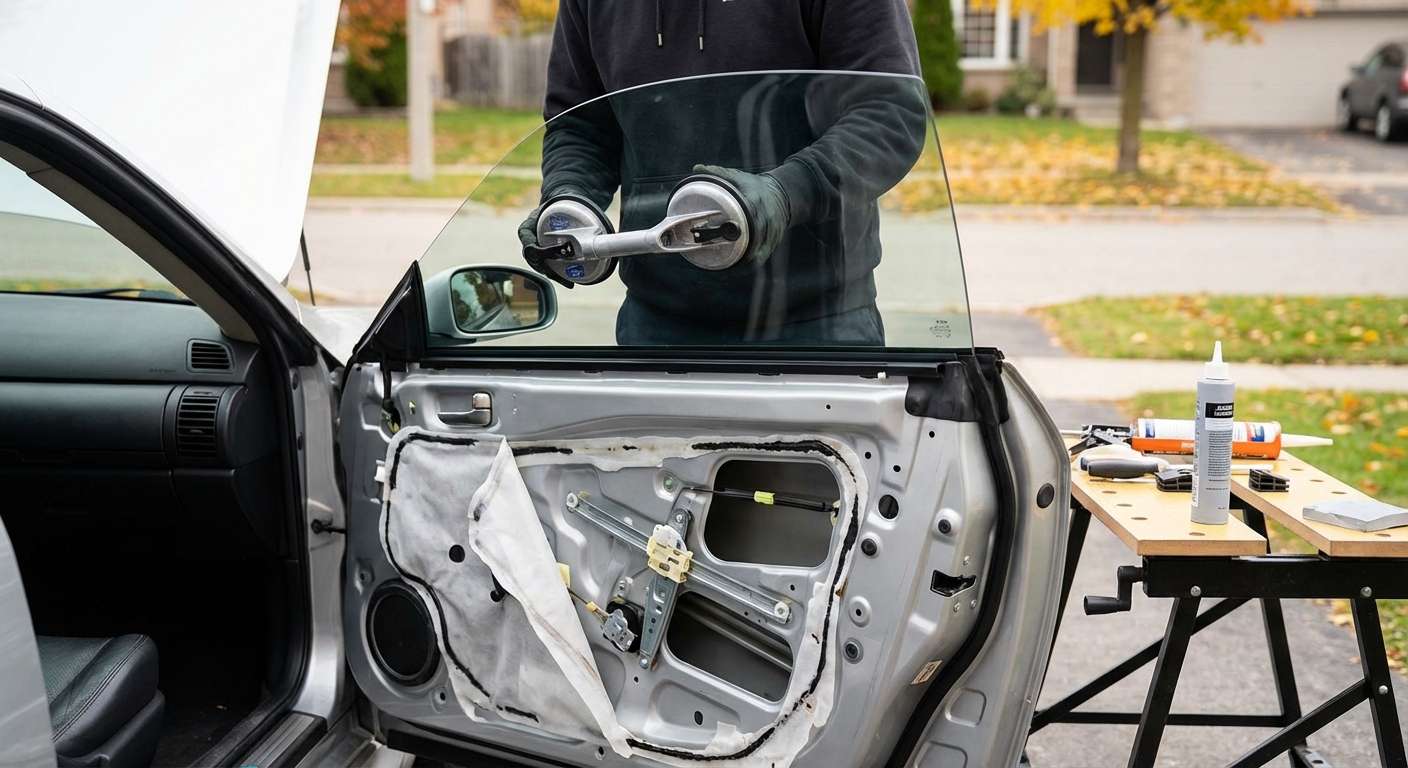 Door Glass Replacement for Infiniti G35 Coupe 2003-2007 by Alexwindshield