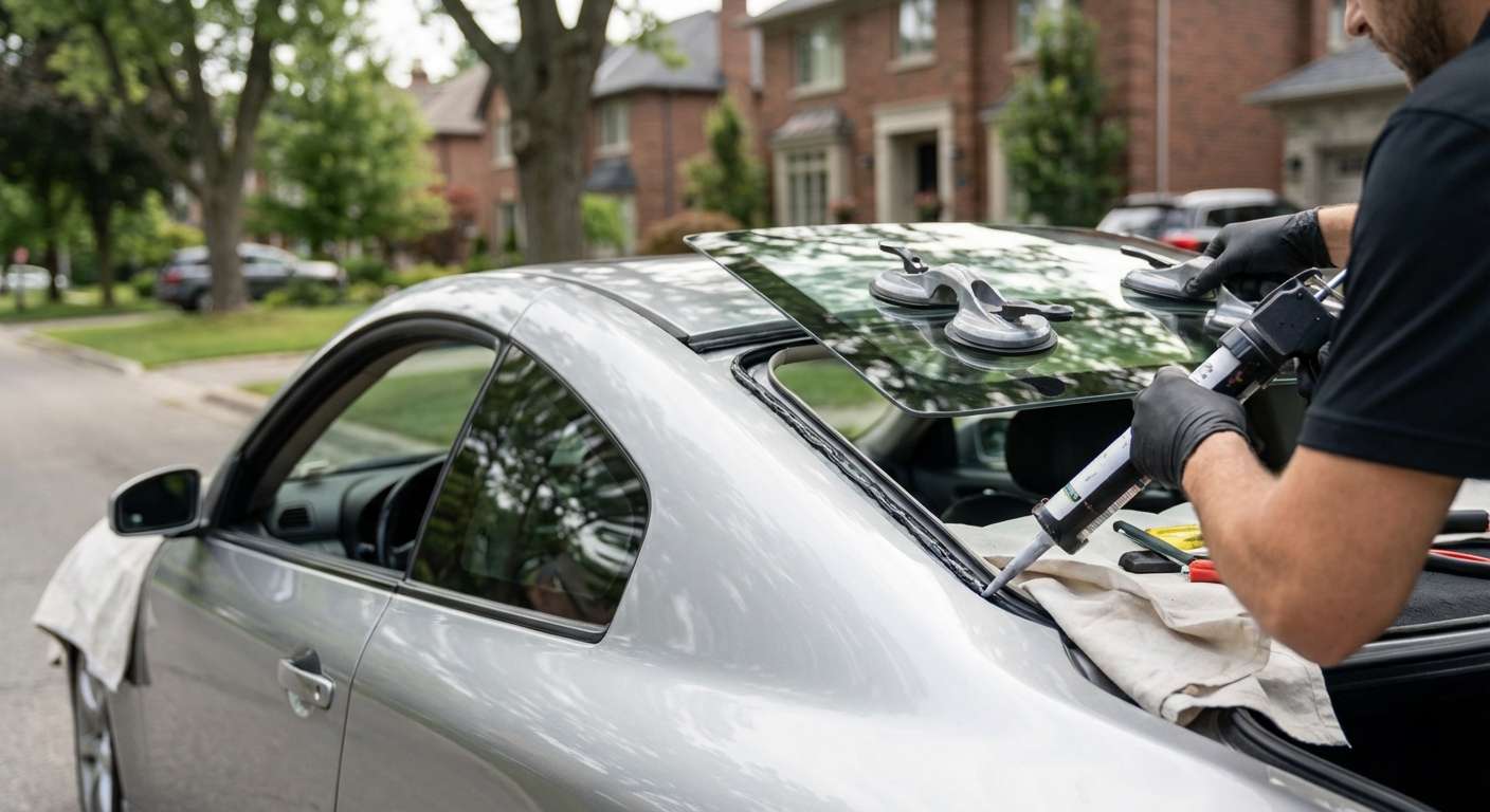 Quarter Glass Replacement for Infiniti G35 Coupe 2003-2007 by Alexwindshield
