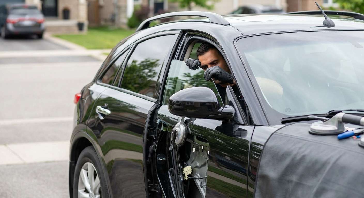 Door Glass Replacement for Infiniti FX35 / FX45 2003-2008 by Alexwindshield