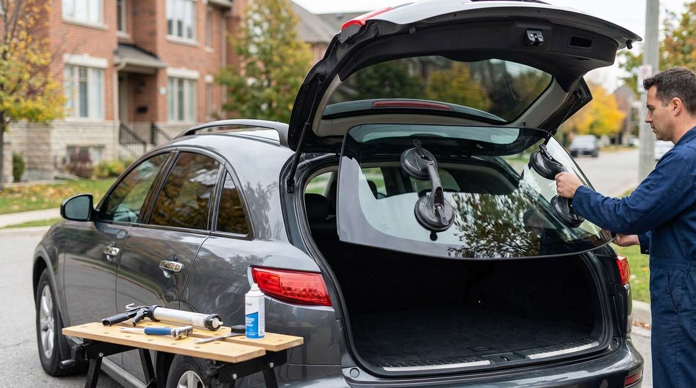 Back Glass Replacement for Infiniti FX35 / FX45 2003-2008 by Alexwindshield