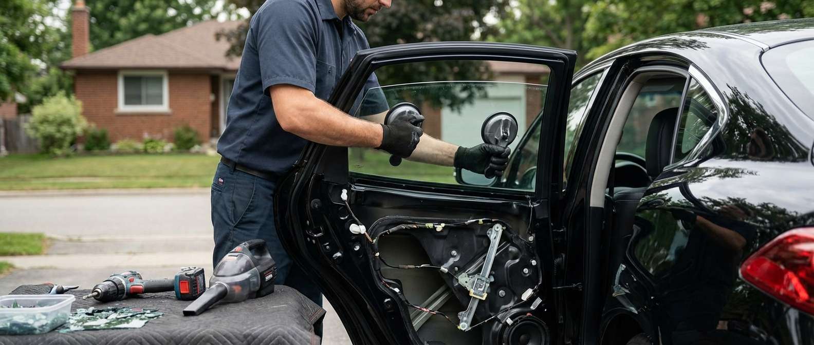 Door Glass Replacement for Infiniti M37 / M56 2011-2013 by Alexwindshield