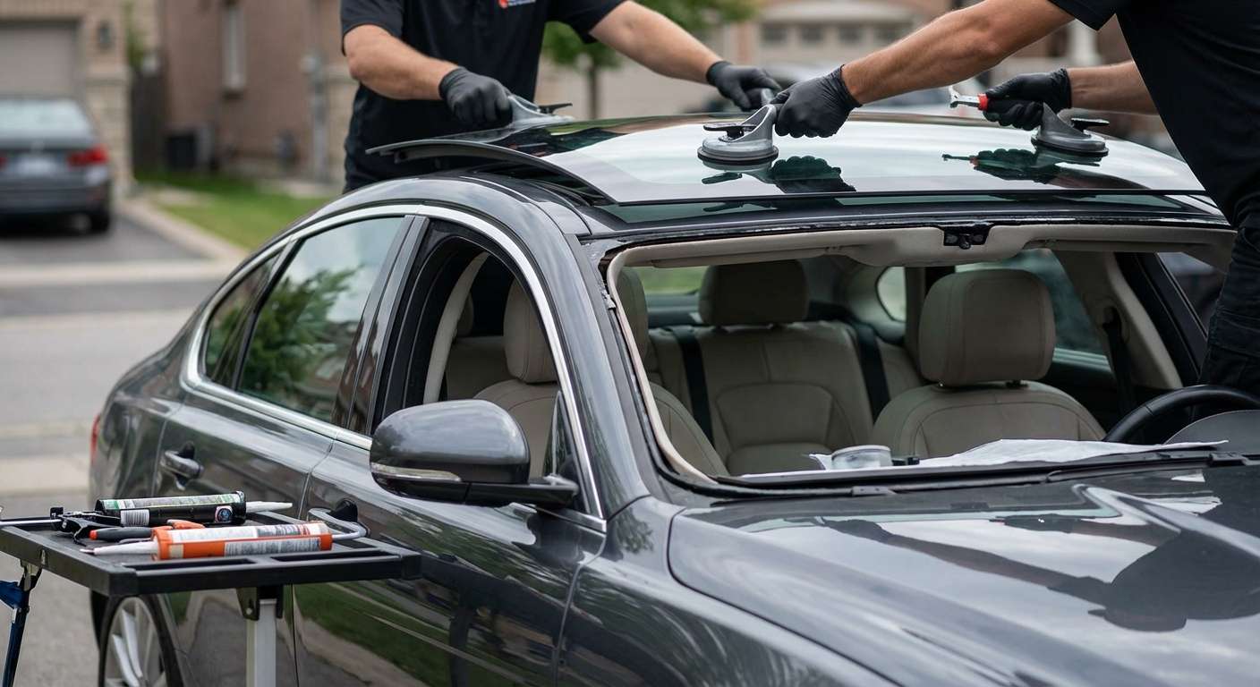 Sunroof Replacement for Jaguar XF 2009-2015 by Alexwindshield