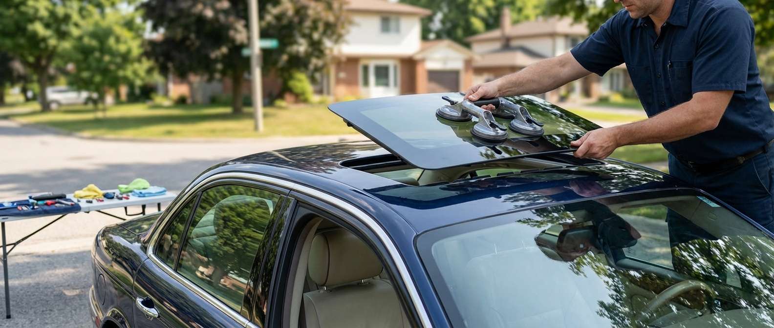 Sunroof Replacement for Jaguar XJ 2004-2009 by Alexwindshield