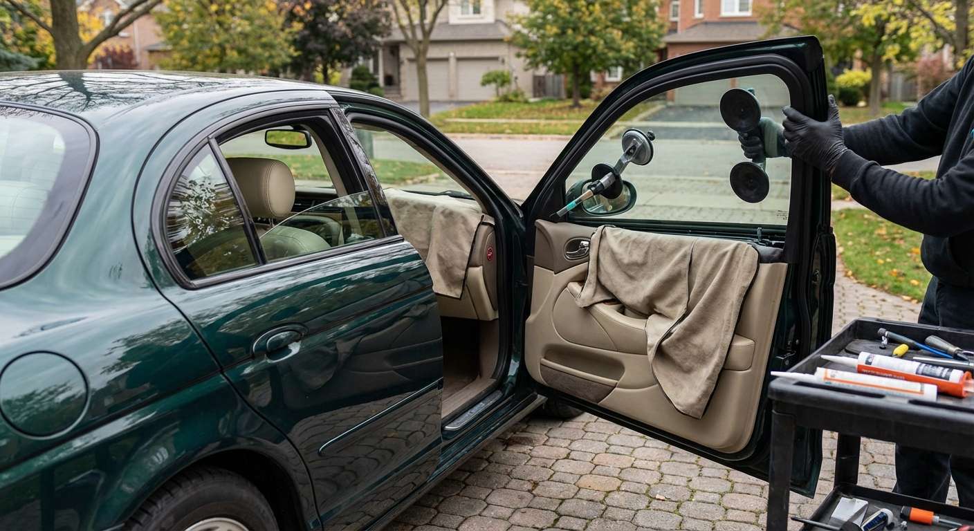 Door Glass Replacement for Jaguar S-Type 2000-2008 by Alexwindshield
