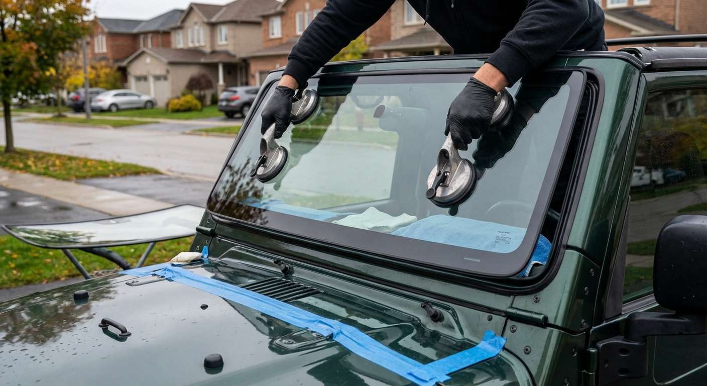 Windshield Replacement for Jeep Wrangler 1997-2006 (TJ) by Alexwindshield