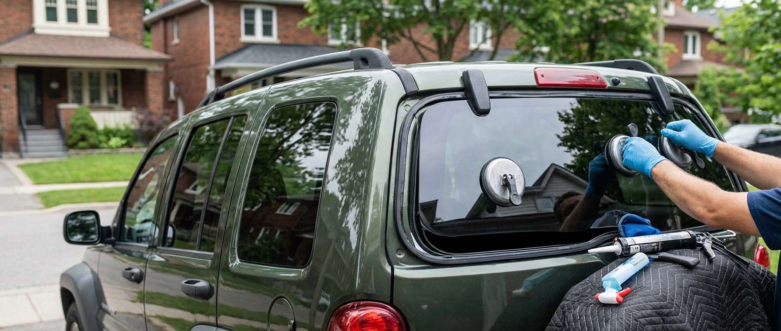 Back Glass Replacement for Jeep Liberty 2008-2012 (KK) by Alexwindshield