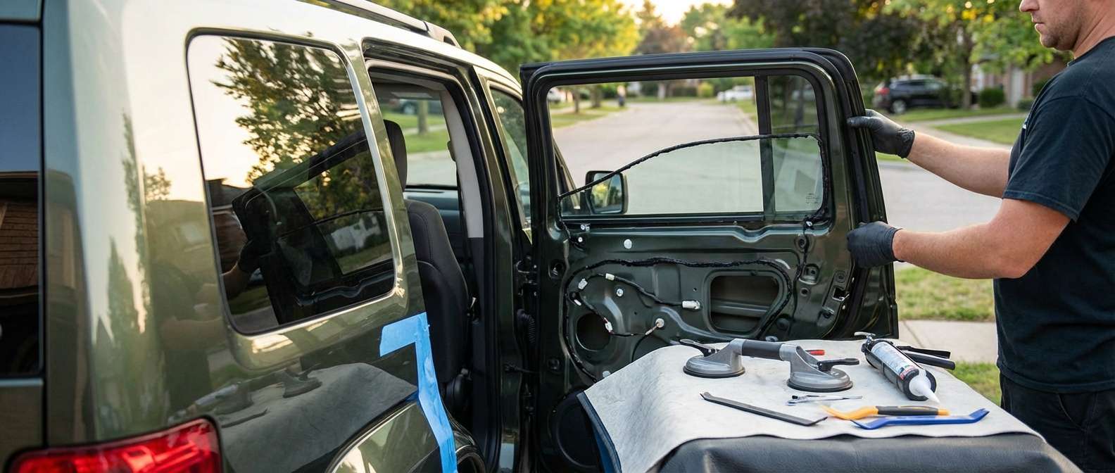 Vent Glass Replacement for Jeep Liberty 2008-2012 (KK) by Alexwindshield