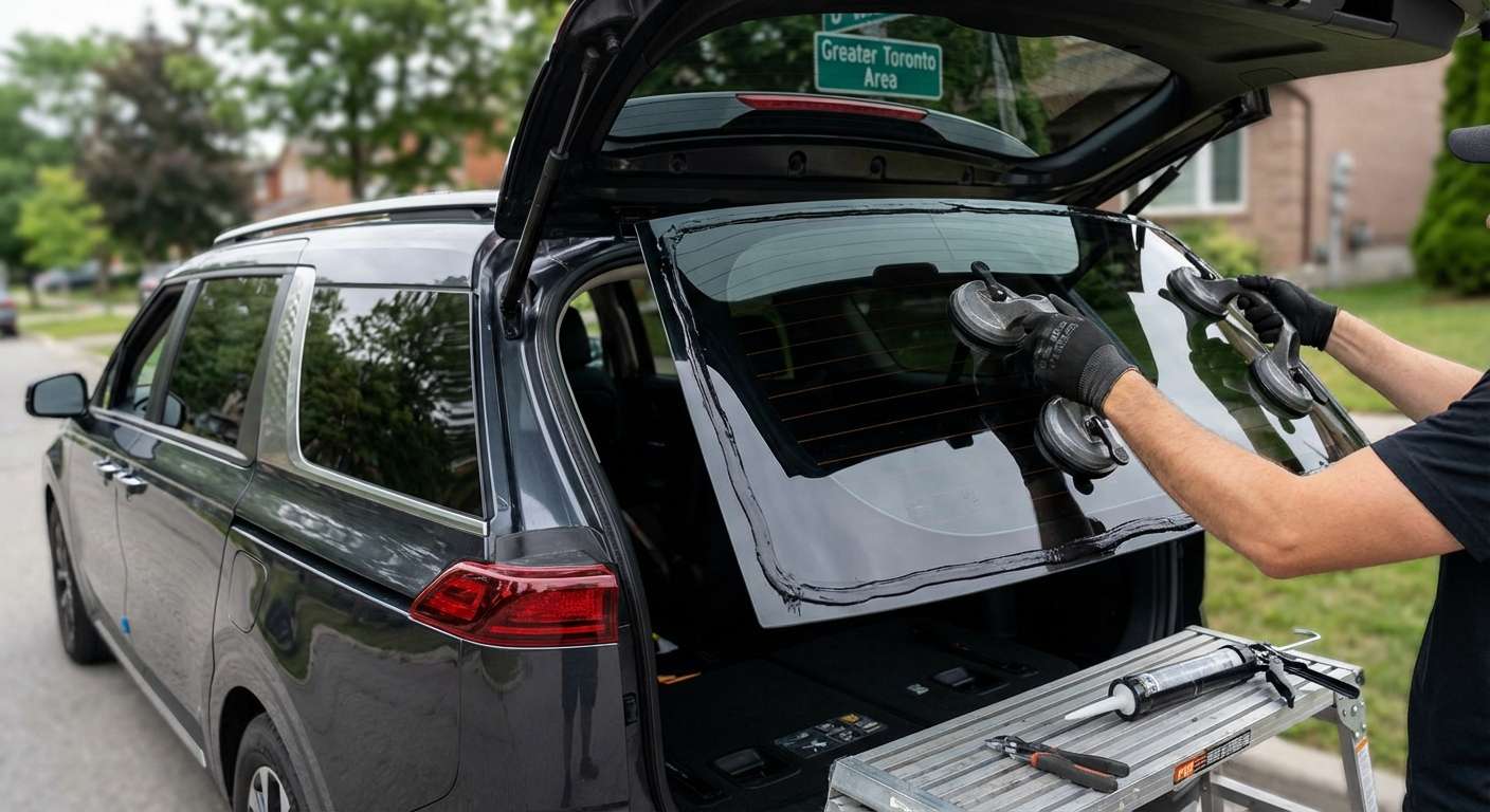 Back Glass Replacement for Kia Carnival 2022-2027 by Alexwindshield