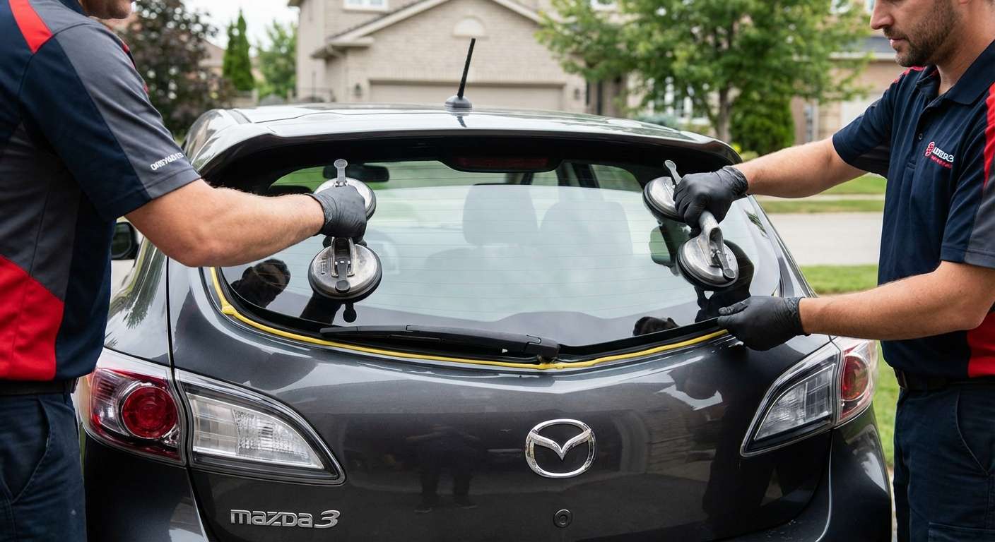 Back Glass Replacement for Mazda Mazda3 2010-2013 by Alexwindshield