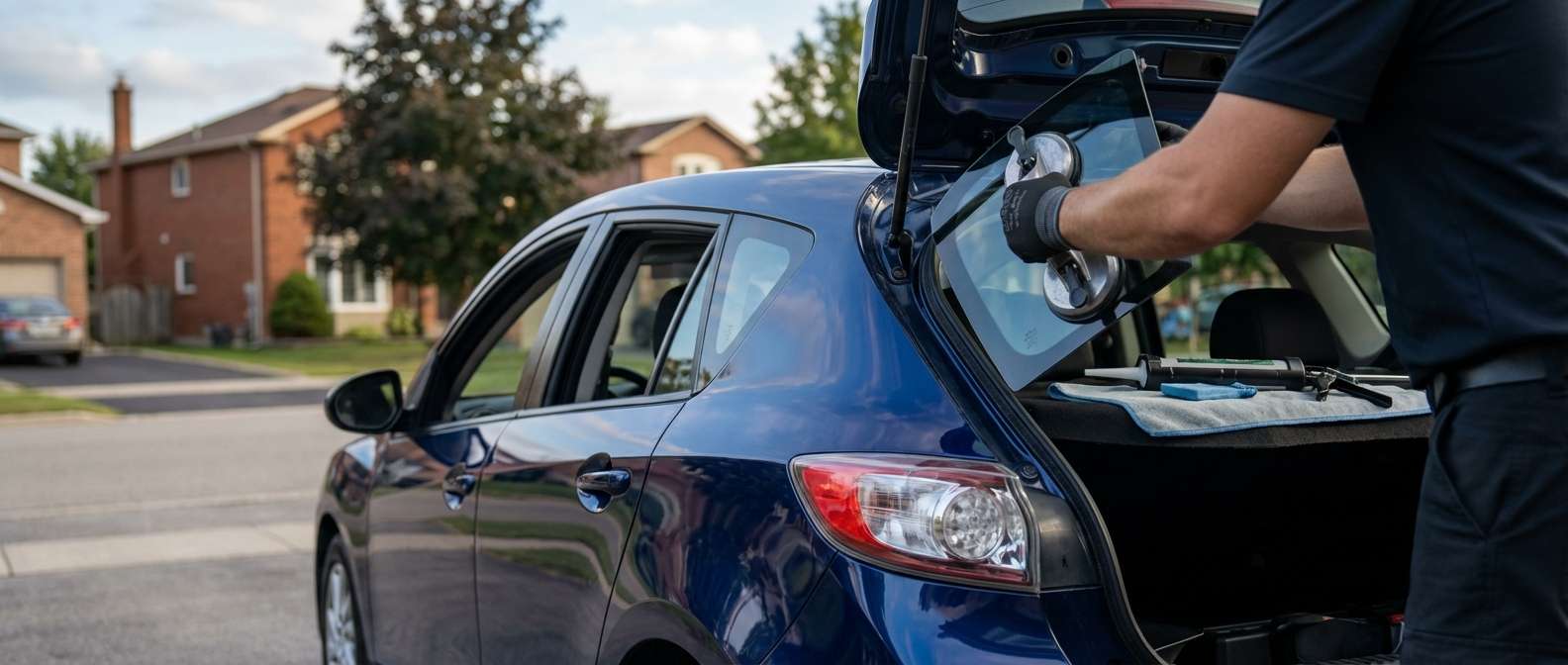 Quarter Glass Replacement for Mazda Mazda3 2010-2013 by Alexwindshield