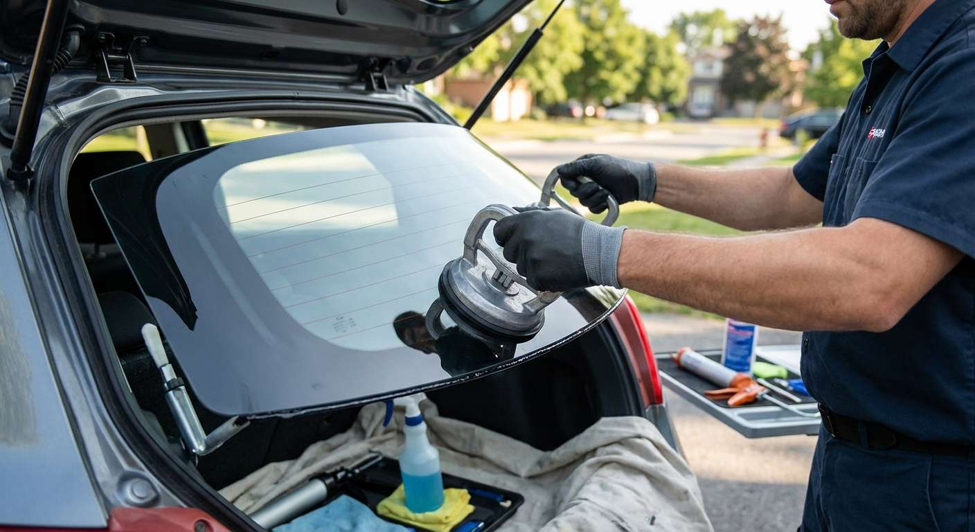 Back Glass Replacement for Mazda Mazda2 2011-2014 by Alexwindshield