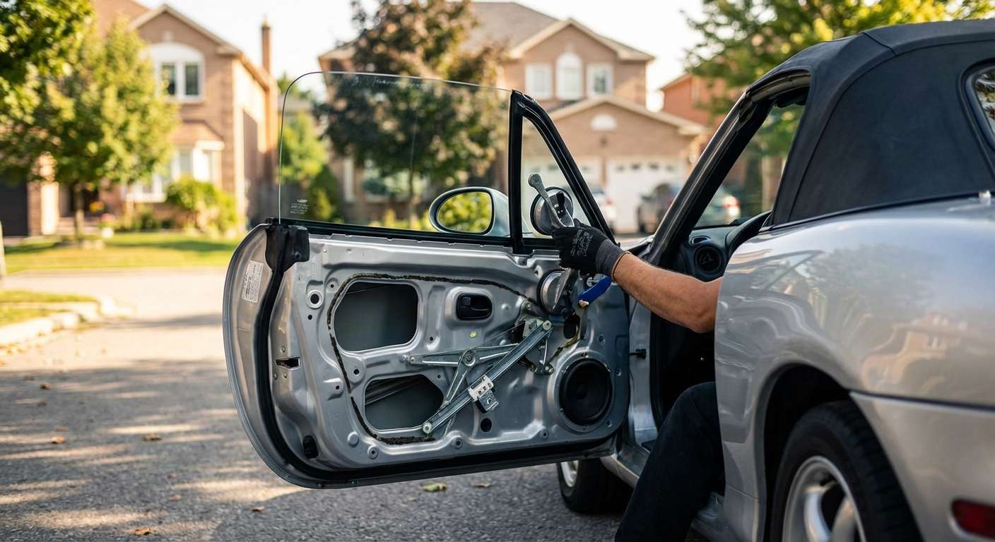 Door Glass Replacement for Mazda MX-5 Miata 1999-2005 by Alexwindshield