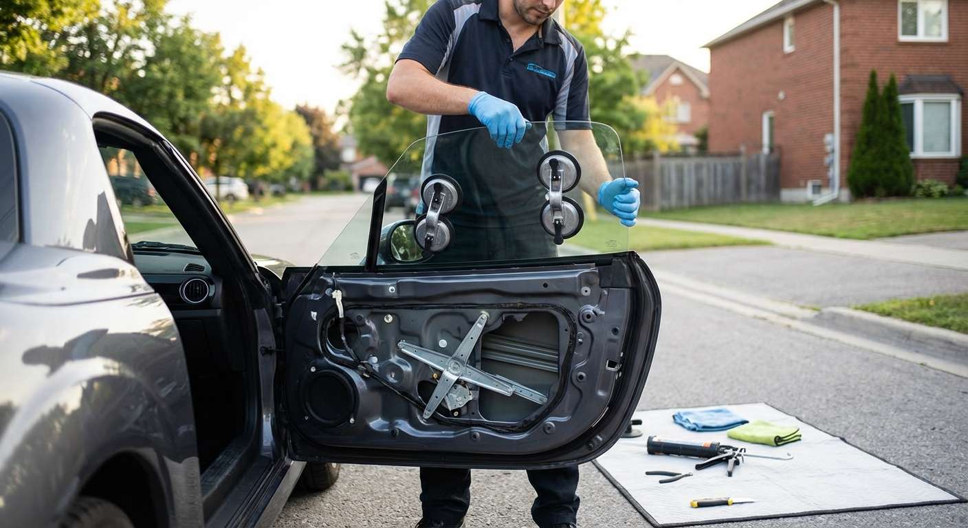Door Glass Replacement for Mazda MX-5 Miata 2006-2015 by Alexwindshield