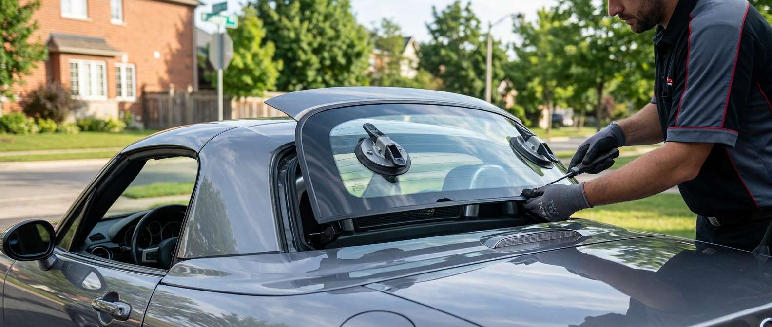 Back Glass Replacement for Mazda MX-5 Miata 2006-2015 by Alexwindshield