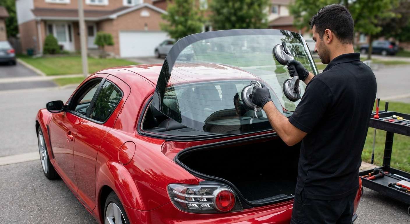 Back Glass Replacement for Mazda RX-8 2004-2011 by Alexwindshield