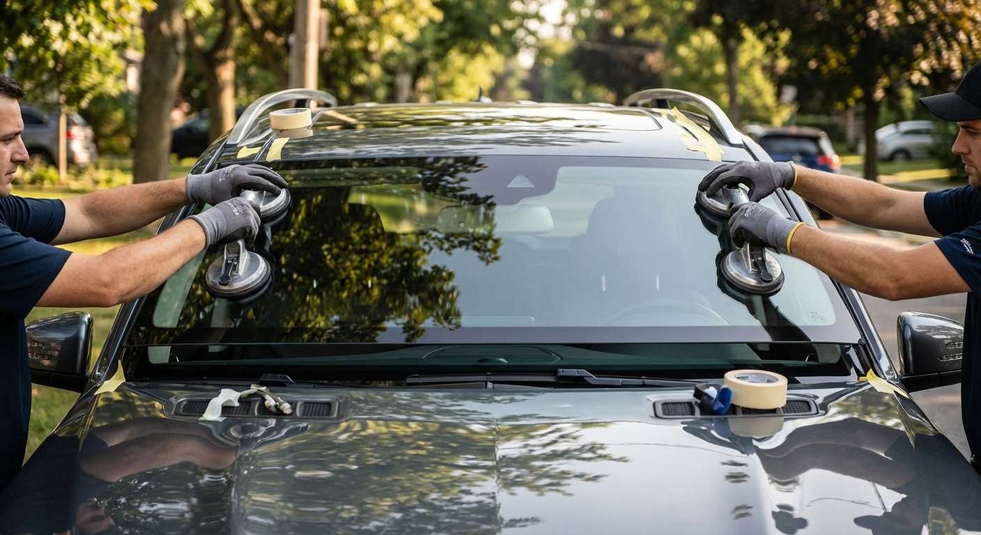 Windshield Replacement for Mercedes-Benz GLS-Class 2017-2019 (X166) by Alexwindshield