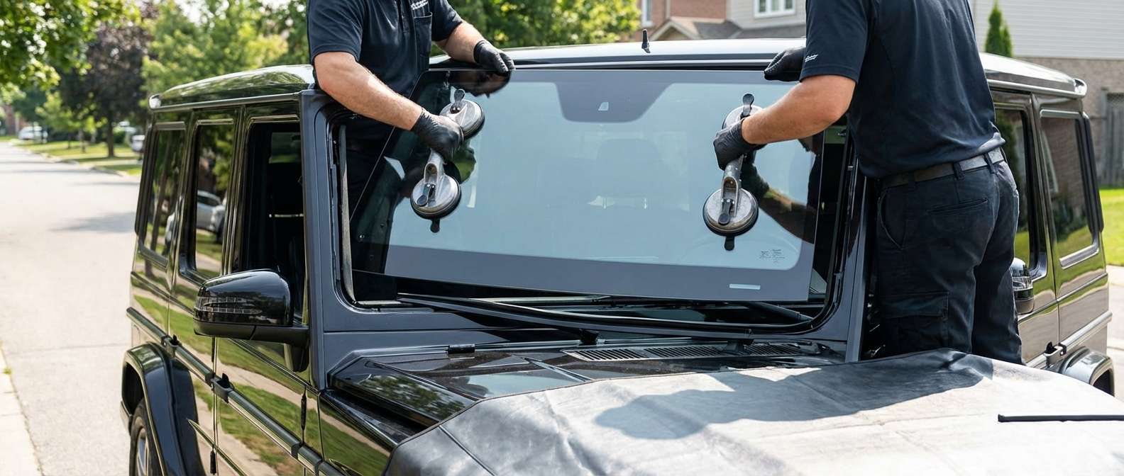 Windshield Replacement for Mercedes-Benz G-Class (G-Wagon) 2002-2018 by Alexwindshield