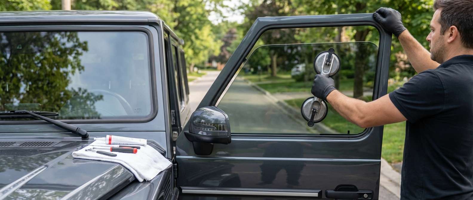 Door Glass Replacement for Mercedes-Benz G-Class (G-Wagon) 2002-2018 by Alexwindshield