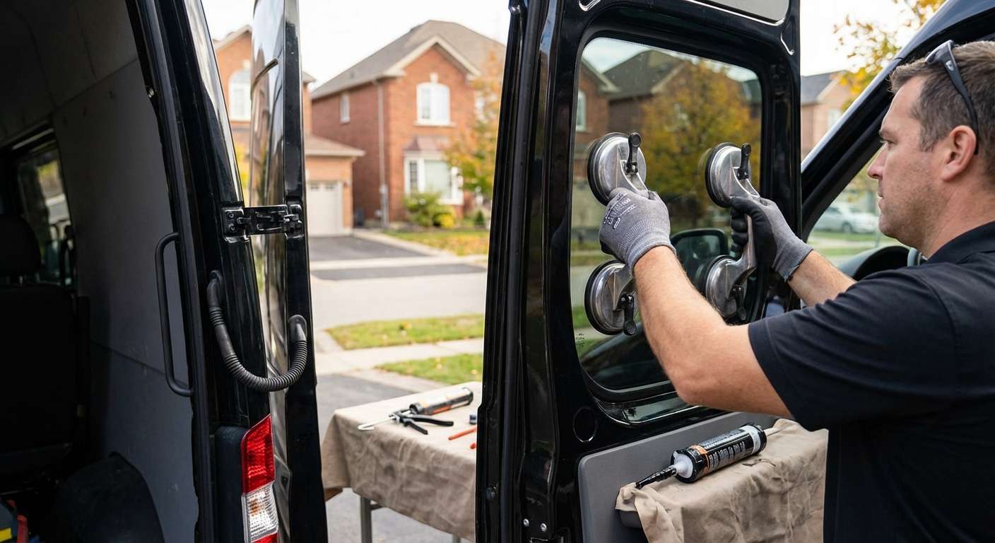 Back Glass Replacement for Mercedes-Benz Sprinter 2007-2018 by Alexwindshield
