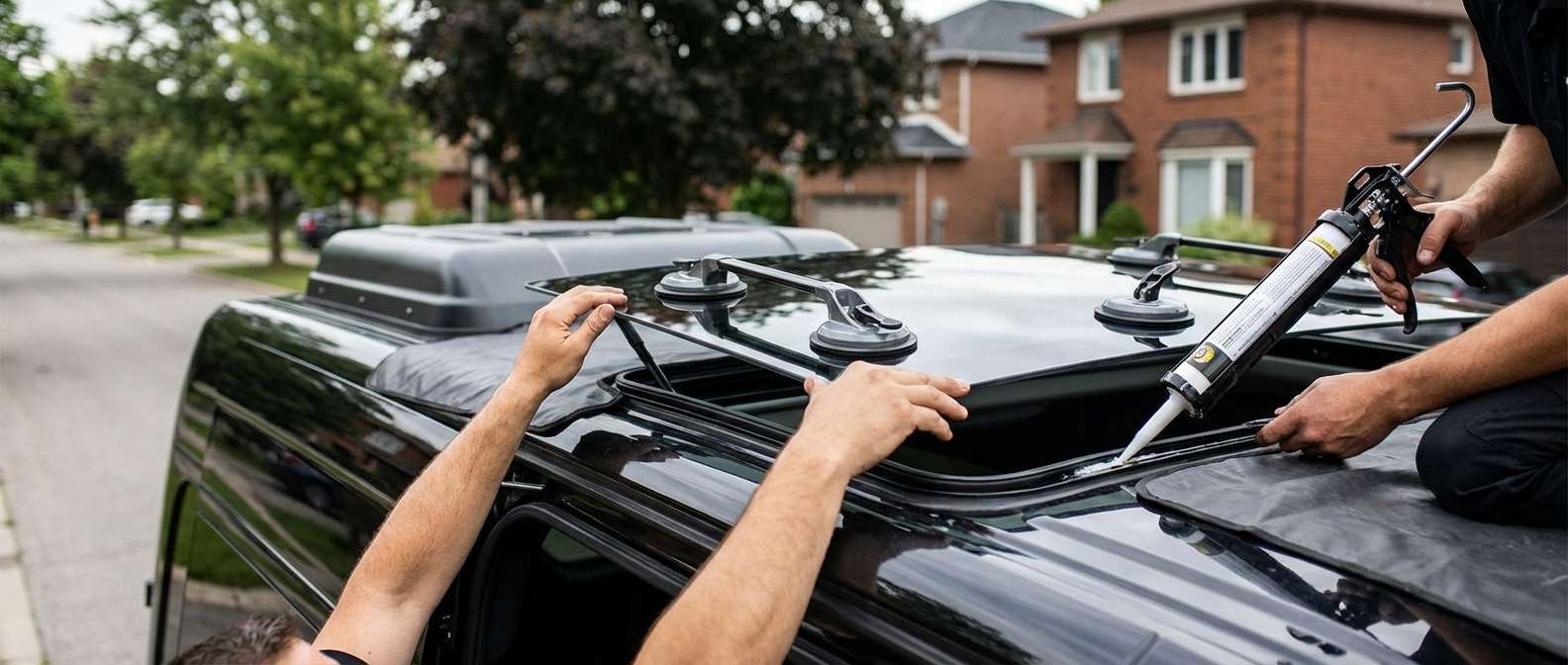 Sunroof Replacement for Mercedes-Benz Sprinter 2019-2027 by Alexwindshield