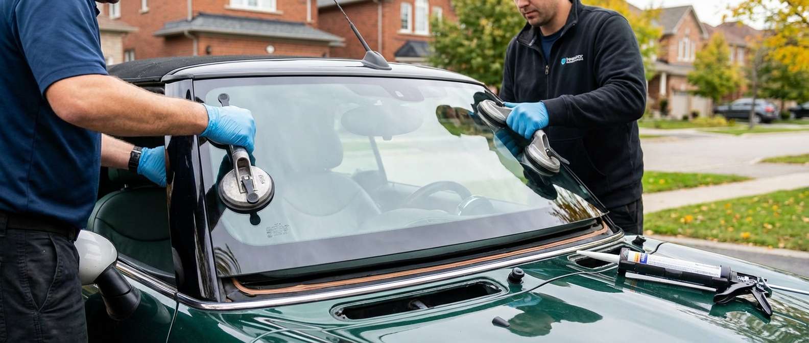 Windshield Replacement for MINI Convertible 2005-2008 (R52) by Alexwindshield