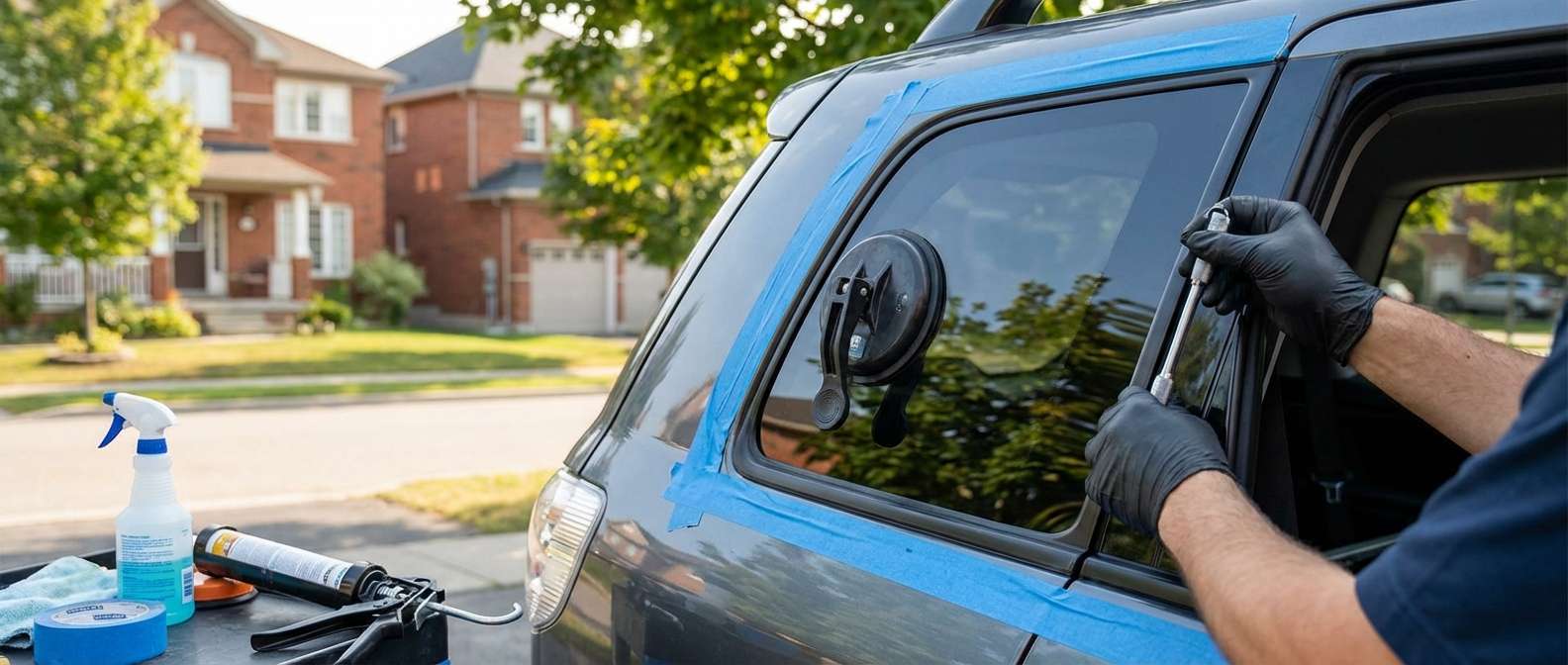 Quarter Glass Replacement for Mitsubishi Outlander 2003-2006 by Alexwindshield