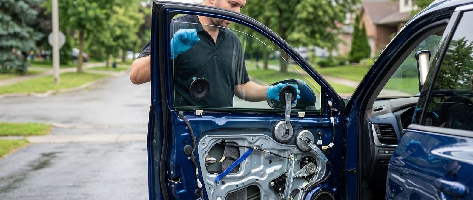 Door Glass Replacement for Nissan Rogue 2021-2027 by Alexwindshield