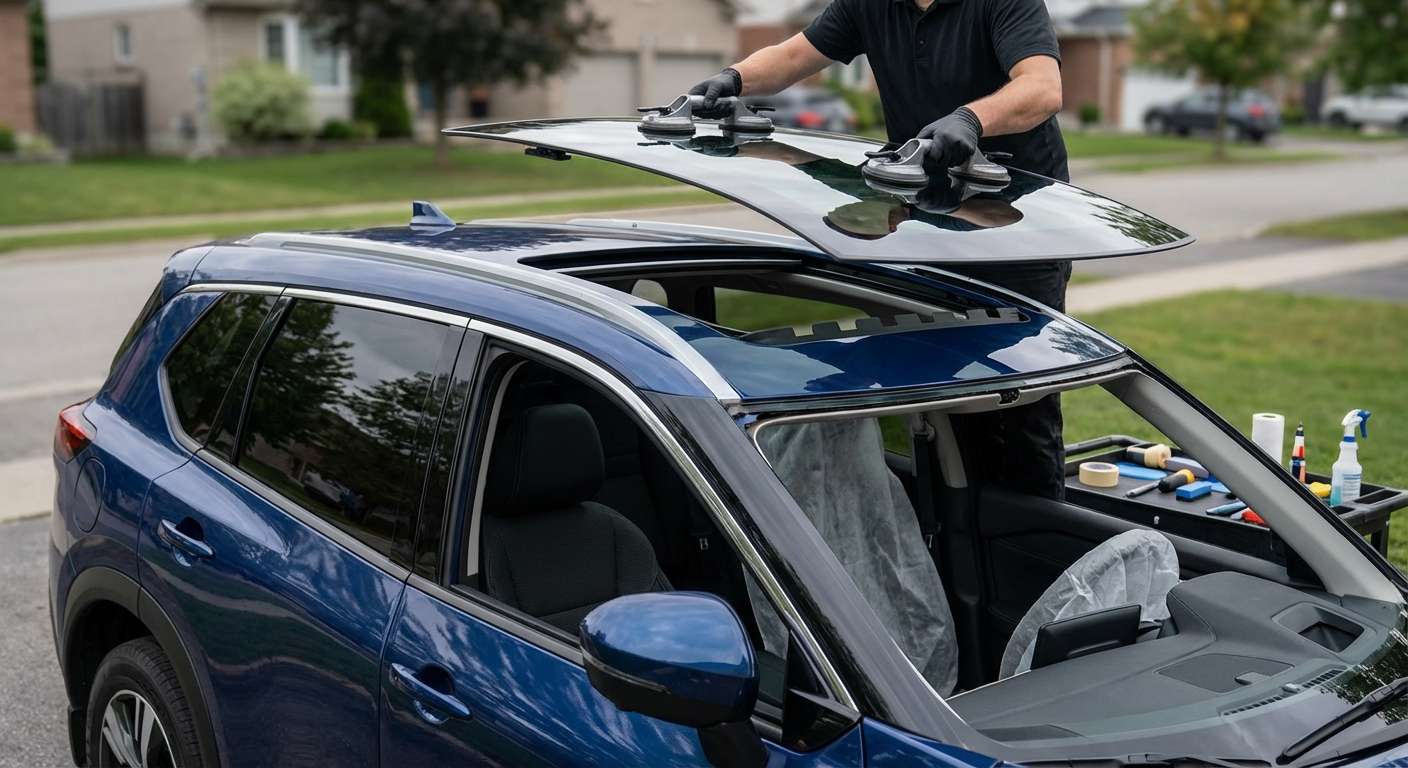 Sunroof Replacement for Nissan Rogue 2021-2027 by Alexwindshield