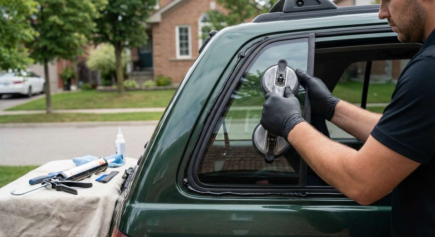Quarter Glass Replacement for Nissan Pathfinder 1996-2004 by Alexwindshield
