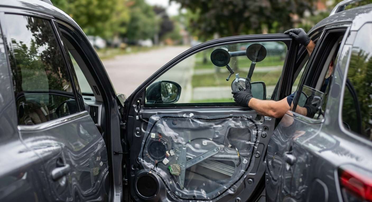 Door Glass Replacement for Nissan Pathfinder 2022-2027 by Alexwindshield