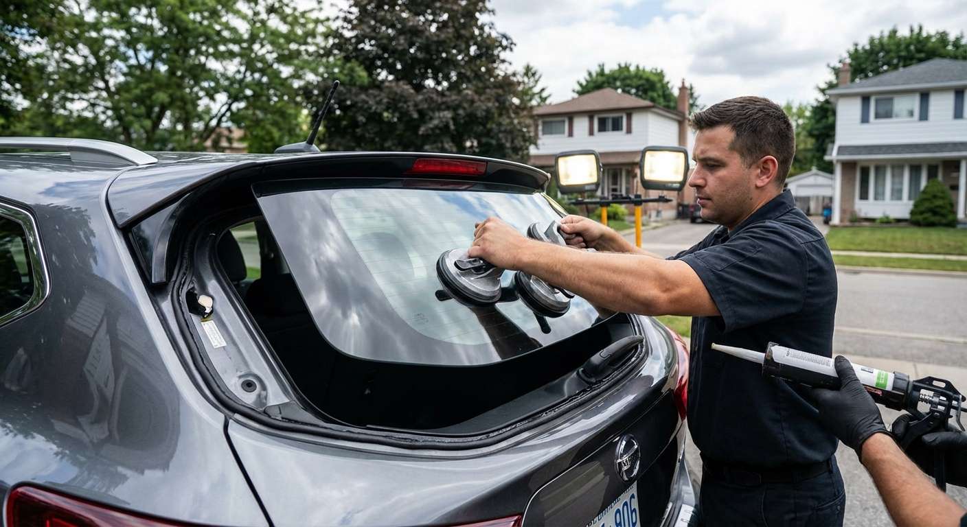Back Glass Replacement for Nissan Qashqai (Rogue Sport) 2017-2023 by Alexwindshield