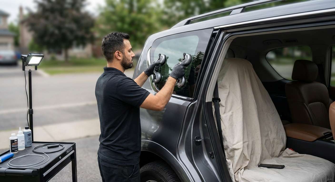 Quarter Glass Replacement for Nissan Armada 2025-2027 by Alexwindshield