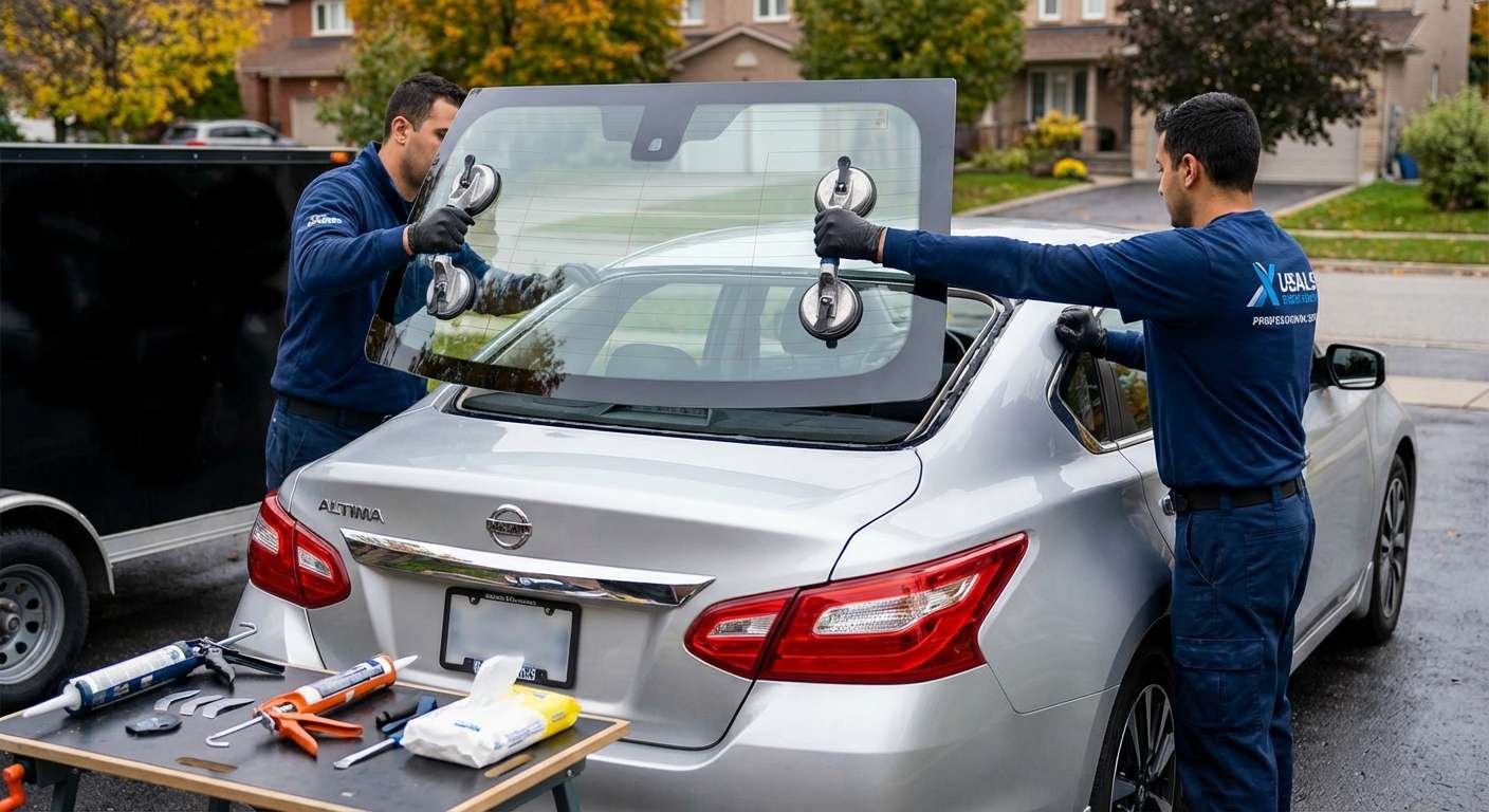 Back Glass Replacement for Nissan Altima 2013-2018 by Alexwindshield